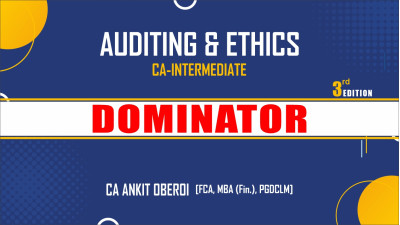 CA-INTER AUDIT (HAND WRITTEN NOTEBOOK) - DOMINATOR BLACK & WHITE HARDBOOK - MAY 2026/SEP 2026/ JAN 2027
